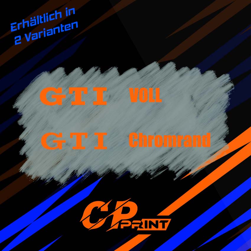 GTI Emblem Aufkleber - CP Print